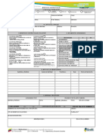 Planilla Única Para La Solicitud de Beneficios