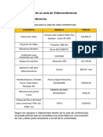 Costeo de Equipos y Materiales Redes