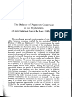 Thirlwall 1979 Balance of Payment Constraint