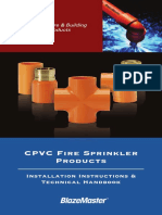 CPVC Fire Sprinkler Products: Installation Instructions & Technical Handbook