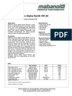 Mabanol Xenon Alpha Synth 5W-40: Synthetic High Performance Engine Oil