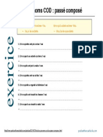 Les Pronoms COD Passé Composé PDF