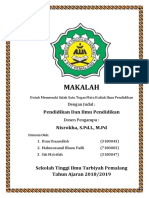 Makalah Ilmu Pendidikan 