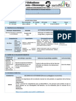 Sesión de Aprendizaje 02-4º