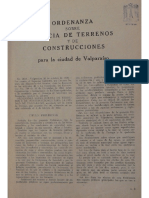 Ordenanza Policía de Terrenos y Construcciones