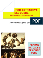 METALÚRGIA EXTRACTIVA DEL COBRE (Pirometalúrgia e Hidrometalúrgia) Julio Alberto Aguilar Schafer