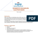 Procedimiento de electrofusión paso a paso