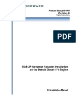 EGB-2P Governor Actuator Installation On The Detroit Diesel I-71 Engine