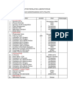 daftar perzlatan laboratorium