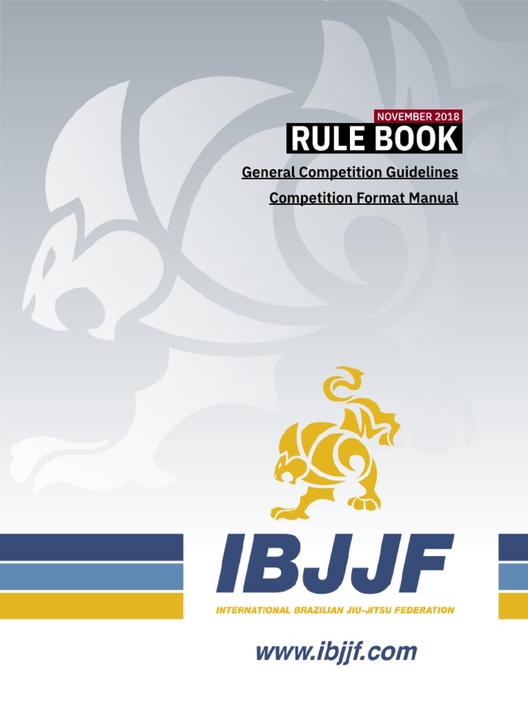 IBJJF Rules Book v5.2 enUS PDF Professional Wrestling Referee