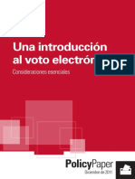 Una Introduccion Al Voto Electronico PDF