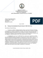 Letter To Virginia Attorney General Herring Concerning Decriminalization