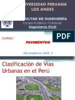 01. PAV - SEMANA 02 - Clasificación de Vías Urbanas en El Perú