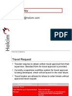 Holcim Travel Policy Summary