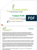 Ptechnologies Industries Corp Company Profile