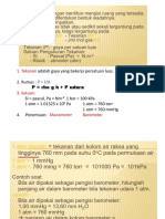 Tekanan: Adalah Gaya Yang Bekerja Persatuan Luas. 2. Rumus