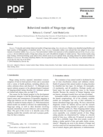 Behavioral Models of Binge-type Eating