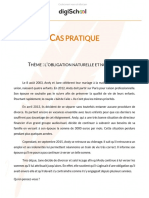 Cas Pratique Obligation Naturelle Et Obligation Civile Droit