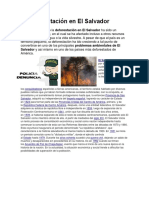 La Deforestación en El Salvador: Salvador y Así Mismo en Uno de Los Países Más Deforestados de