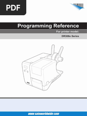 Dr308e Command Specification Revb Typefaces Universal Product Code