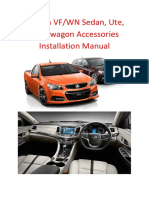Holden VF, WN Accessories Installation Manual