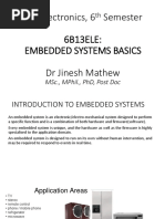 Embedded Systems Basics - Lecture Notes - DrJinesh