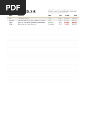 Assignment Tracker