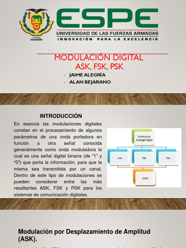 Modulación Digital: ASK, FSK y PSK | PDF | Modulación | Radiodifusión
