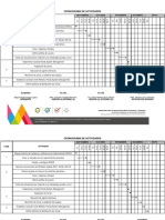 Cronograma de Actividades: Septiembre Octubre Noviembre Diciembre Mayo