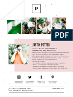 Justin Potter: Social Media Influencer / Marketing and Branding