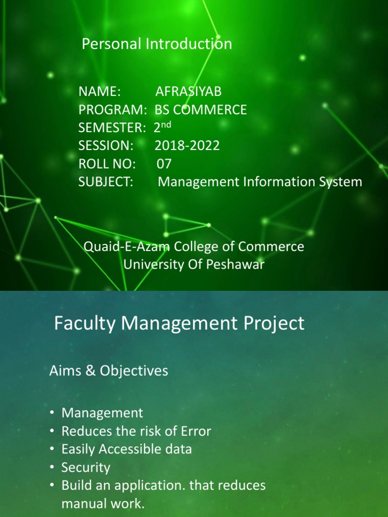Faculty Management System Overview | PDF | Career & Growth