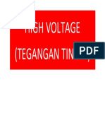 High Voltage (Tegangan Tinggi)