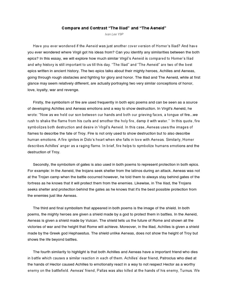 Aeneid essay topics image