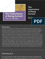 summary and analysis of the importance of being earnest