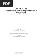 Yashvantkanetkar) Chapter 2: Let Us C (By Solution