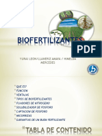 Biofertilizantes de