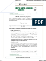 Integracion Por Partes Ejercicios Resuel PDF