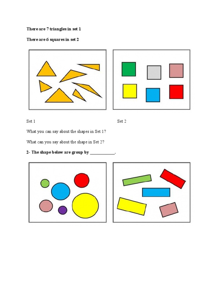 Shape by Group | PDF | Teaching Methods & Materials