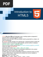 1. Introduction to HTML5