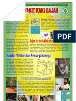 Poster Penyakit Kaki Gajah FILARIASIS, Bidang PRL Tahun 2010