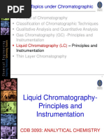 Recap: Topics Under Chromatographic