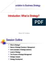 Week.2 Foundation To Business Strategy: Introduction: What Is Strategy?