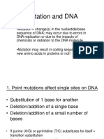 Mutation and DNA