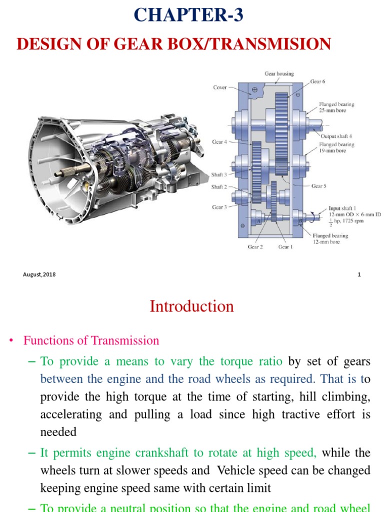 Chapter-3 PTD New | PDF | Transmission (Mechanics) | Gear