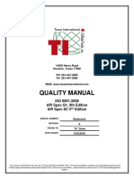 Quality Manual Texas Oilfield