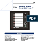Dkg-605 Alarm Annunciator Unit: DKG-605 User Manual V-04