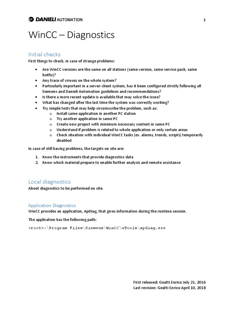 Wincc Diagnostics _ Setting up System Diagnostics in TIA Portal V17 ...