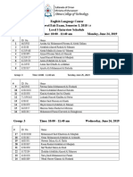 Interview Schedule Sts Sem 3