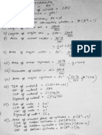 Formulae Maths X CBSE