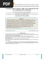 UVM Based Master and Slave AMBA AXI Verification IP (VIP) For Verification of Soc Architecture